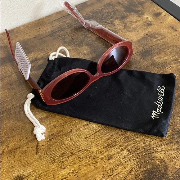 NWT MADEWELL Skinny Oval Sunglasses - Picture 5 of 7